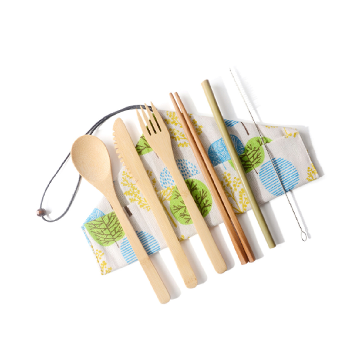 Reusable Bamboo Cutlery Set